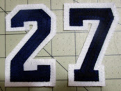 twill numbers on jerseys