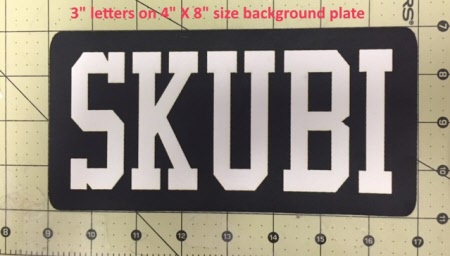 Jersey name outlet patch